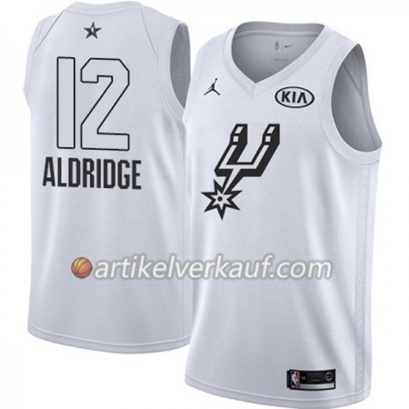 NBA San Antonio Spurs Trikot LaMarcus Aldridge 12 2018 All-Star Jordan Brand Weiß Swingman - Herren